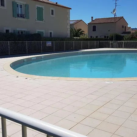 T3 Climatise Avec Piscine, Balcon, Parking, A 400m De La - Narbonne-plage - Fr-1-409-30 Apartman *