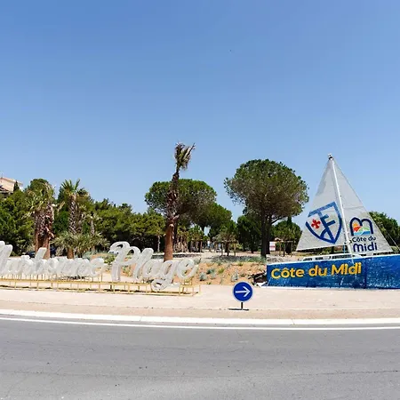 Lägenhet T3 Climatise Avec Piscine, Balcon, Parking, A 400m De La - Narbonne-plage - Fr-1-409-30